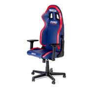 SEDIA DA GAMING UFFICIO SPARCO ICON FORD PERFORMANCE BLU/ROSSO IN PELLE E BRACCI