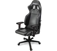 SEDIA DA GAMING UFFICIO SPARCO ICON NERO/NERO IN PELLE CON BRACCIOLI REGOALBILI