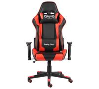 Sedia da gaming VidaXL Kenssi con altezza regolabile e reclinabile rossa
