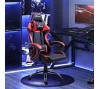 Vinsetto Sedia da gioco sedia da ufficio sedia gamer poggiatesta ergonomico altezza regolabile schienale reclinabile fino a 135°