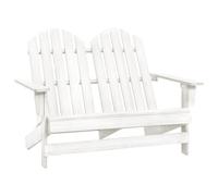 Sedia da Giardino Adirondack a 2 Posti in Legno di Abete Bianca
