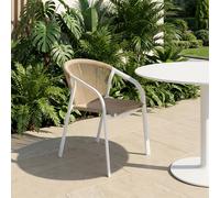 Sedia da giardino con braccioli Emperia miele marrone