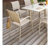 Sedia da giardino con braccioli Piazza beige beige