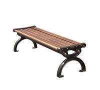Sedia da giardino con schienale scoperto, in lega di zinco, impermeabile, per patio, non arrugginisce, sgabello per il tempo libero per giardino e parco (150 x 43 x 41 cm)