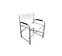 SEDIA DA GIARDINO ESSENZA "REGISTA" IN ALLUMINIO E PVC BIANCA 47X57X79 CM