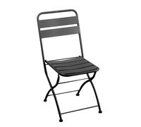 Vacchetti 6458660000 Sedia Ferro Rovigo Pieghevole, Antracite/Antracite, Grande