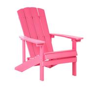 Sedia da giardino in plastica rosa Adirondack