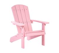 Sedia da giardino in plastica rosa chiaro per bambini Adirondack