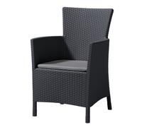 Sedia da giardino Keter Allibert Iowa marrone / graphite Molto resistente