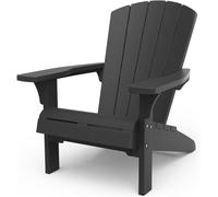 Sedia da Giardino Keter Alpine Adirondack 80x93x93 cm con porta bicchiere Grafite