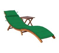 Sedia da giardino lunga con cuscino da esterno, tavolo lungo in acaciacaese e legno, mobili da giardino, piscina, articoli per la casa, decorazione