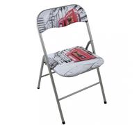 Sedia da Giardino Pieghevole Slim 44x45x79 h cm in Acciaio Londra