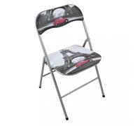 Sedia da Giardino Pieghevole Slim 44x45x79 h cm in Acciaio Parigi
