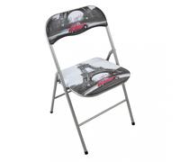 Sedia da Giardino Pieghevole Slim 44x45x79 h cm in Acciaio Parigi