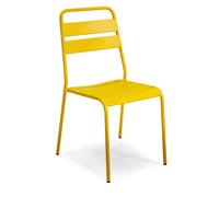 Sedia da giardino senza cuscino Rovigo in metallo giallo Giallo