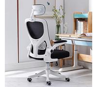 Sedia da gioco con ruote, altezza regolabile, in rete, per ufficio, lavoro e gioco, supporto per la schiena, comoda e slish (colore: nero, 50 x 52 x 55 cm)