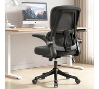 Sedia da gioco ergonomica con poggiatesta regolabile Supporto lombare inclinazione e sedia da ufficio in maglia girevole comodo lancio di braccioli Criss Cross Cross Wheels per Home & Work (White)