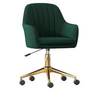 Sedia da gioco ergonomica in velluto, sedia da ufficio in peluche, comoda sedia da computer per casa, camera da letto, ufficio e armadietto da lavoro (colore: verde)