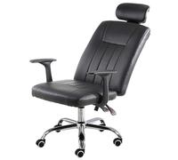 Sedia da gioco ergonomica per ufficio con regolazione dell'altezza, poggiatesta in similpelle, comodo supporto per la schiena, piccola sedia girevole per PC, ampia, per studio, lavoro, dirig