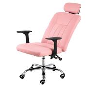 Sedia da gioco ergonomica per ufficio con regolazione dell'altezza, poggiatesta in similpelle, comodo supporto per la schiena, piccola sedia girevole per PC, ampia, per studio, lavoro, dirig