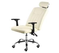 Sedia da gioco ergonomica per ufficio con regolazione dell'altezza, poggiatesta in similpelle, comodo supporto per la schiena, piccola sedia girevole per PC, ampia, per studio, lavoro, dirig