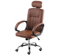 Sedia da gioco ergonomica per ufficio con regolazione dell'altezza, poggiatesta in similpelle, comodo supporto per la schiena, piccola sedia girevole per PC, ampia, per studio, lavoro, dirig