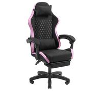 Sedia da gioco Mars Gaming MGC-X Fabric Racing, schienale reclinabile, poggiapiedi e supporto lombare