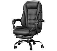 Sedia Da Gioco Reclinabile 90°-135° - Sedia Da Ufficio Ergonomica Moderna Nera, Con Altezza Regolabile E Braccioli A Snodo