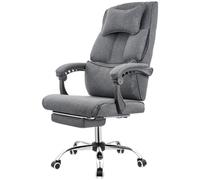 Sedia da gioco reclinabile regolabile da 90° a 155° con supporto lombare e poggiatesta, sedia da scrivania nera per computer per camera da letto e ufficio