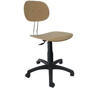 SEDIA DA LABORATORIO IN MULTISTRATO DI FAGGIO, ELEVAZIONE A GAS, CON RUOTE O PIEDINI