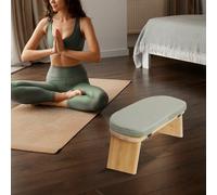 Sedia da meditazione con cuscino extra spesso, panca da meditazione in bambù, inginocchiatoio pieghevole per la meditazione, panca da preghiera con cuscino per la meditazione, inginocchiatoio Descrizi