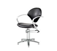 Comair 3070024 Paris A - Sedia professionale da parrucchiere, con pompa idraulica bloccabile, colore: Nero
