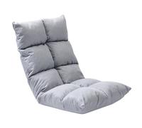 Sedia Da Pavimento Con Schienale Regolabile Sedia Da Meditazione Da Pavimento Per Gaming Con 5 Posizioni Regolabili Divano Pieghevole Per Adulti Seduta Per Leggere, Meditare O Dormire(Grey)