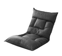 Sedia Da Pavimento Con Schienale Seduta Portatile Da Terra Per Adulti Con 42 Posizioni Regolabili Sedia Da Pavimento Gaming Con Tasca Laterale Per Il Soggiorno(Gray A)