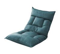 Sedia Da Pavimento Con Schienale Seduta Portatile Da Terra Per Adulti Con 42 Posizioni Regolabili Sedia Da Pavimento Gaming Con Tasca Laterale Per Il Soggiorno(Blauw)