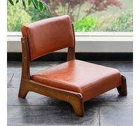 Sedia da pavimento in legno massello con cuscino in schiuma ad alta elasticità per una comoda seduta in salotto