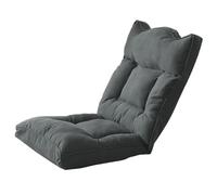 Sedia Da Pavimento Pieghevole Imbottita Multiangolare A 5 Posizioni Schienale Imbottito Versatile Sedia Da Pavimento Gaming Per Meditazione, Seminari, Lettura, Gaming(Grey)