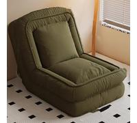 Sedia da pavimento pieghevole per divano letto, reclinabile regolabile con supporto per la schiena, sedia casual per soggiorno e camera da letto, per giocare e leggere e rilassarsi, verde, 140 x 90 cm
