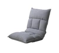 Sedia da pavimento pieghevole regolabile con morbido cuscino e struttura robusta, perfetta per giocare, meditare, leggere e rilassarsi, non richiede montaggio (grigio grande)