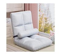 Sedia da pavimento regolabile per interni, sedie da pavimento, sedia a sdraio regolabile a 5 posizioni con cuscino, nessun montaggio pieghevole divano pigro per giocare a dormire, chaise longue