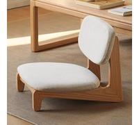 Sedia da Pieghevole in Legno con Supporto for la Schiena, Sedia Moderna e Minimalista for Il Tempo Libero con Schienale, Seduta da Meditazione for Soggiorno, Camera da Letto, Finestra a Bovindo