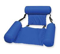 Sedia da piscina, amaca gonfiabile per acqua, sedia galleggiante pieghevole per piscina con schienale, sedia da piscina, letto galleggiante