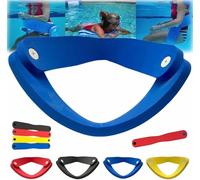 Sedia da piscina reclinabile 3 in 1 non gonfiabile in schiuma, amaca galleggiante con base per noodle da nuoto, per adulti, pieghevole, stabile, per feste, lago e spiaggia (blu)