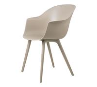 Sedia da Pranzo Bat in Plastica Beige