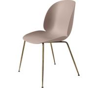 Sedia da Pranzo Beetle Base Conica Ottone Antico/ Rosa Dolce