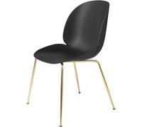 Sedia da Pranzo Beetle Base Conica Ottone Opaco/ Nero