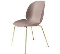 Sedia da Pranzo Beetle Base Conica Ottone Opaco/ Rosa Dolce