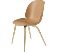 Sedia da Pranzo Beetle Base in Legno Rovere Opaco/ Ambra Marrone