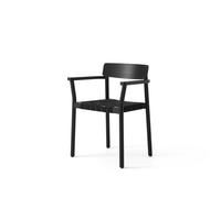 Sedia da Pranzo Betty TK9 con Braccioli Nero