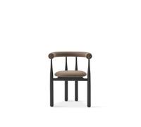 Sedia da Pranzo Bukowski Nero/Wooly Plus 1008